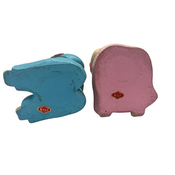 Vintage Star Japan Praying Kids Figurine Pair 7.5” Paper Mache Set - Picture 5 of 6